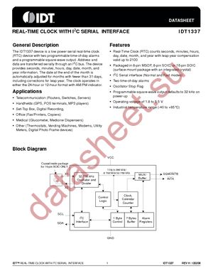 IDT1337SOI datasheet  